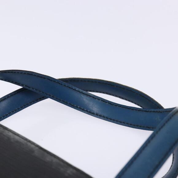 LOUIS VUITTON Epi Bicolor Varenne Hand Bag Black Blue M52385 - Picture 8 of 13